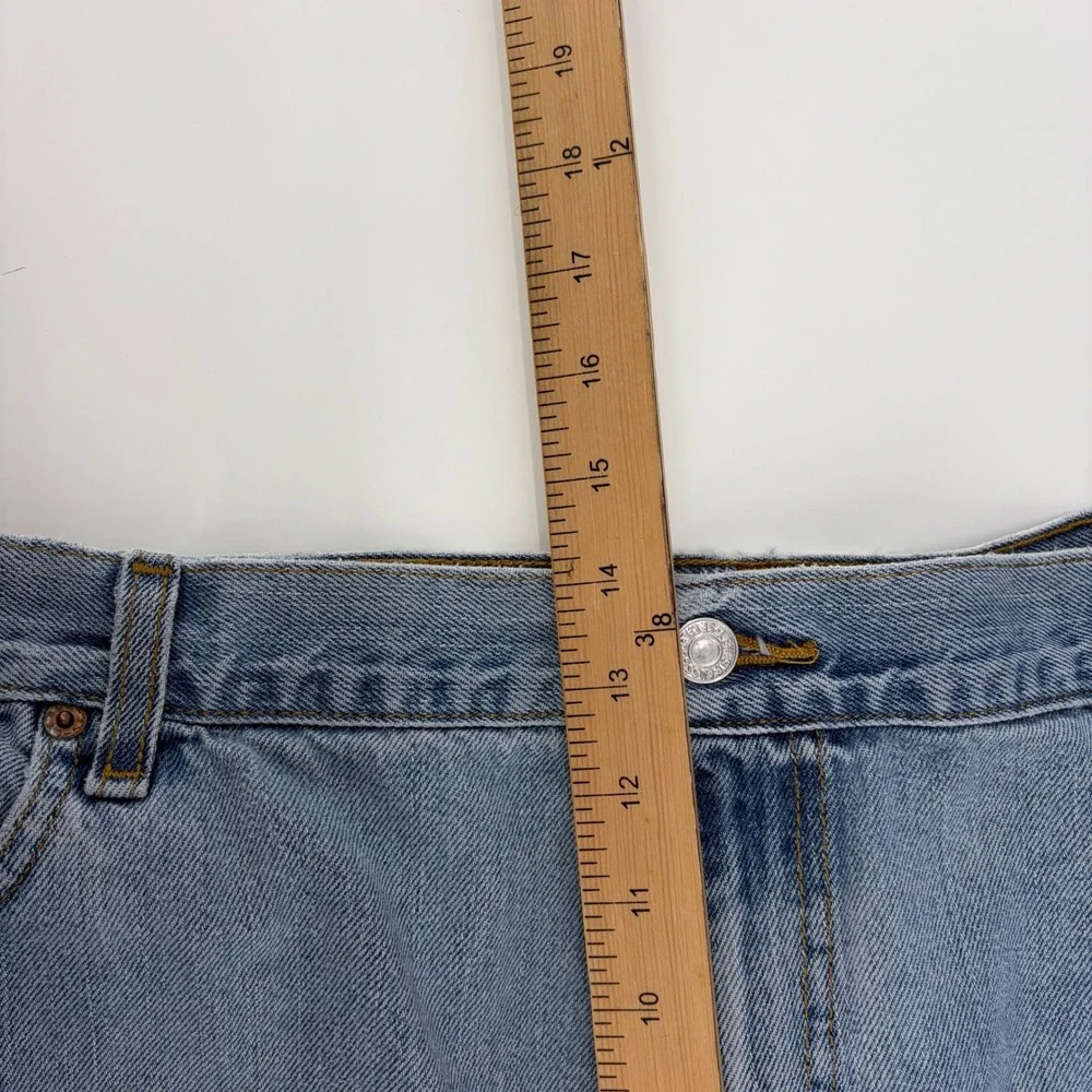 Vtg Levis 560 Comfort Fit Jeans Mens 46x30 (Fits 42x28) Light Wash Loose Tapered
